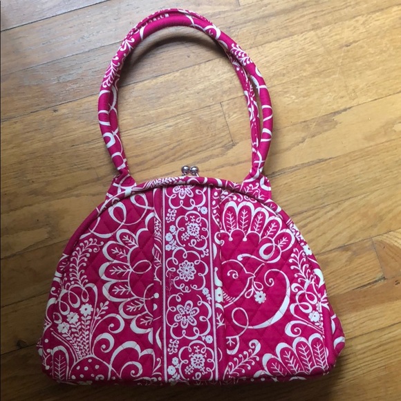 Vera Bradley Handbags - VERA BRADLEY “Eloise” Hot Pink Floral Snap Purse